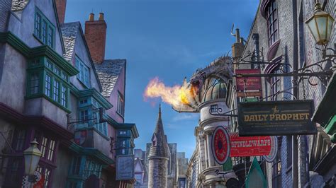 Gringotts Dragon - Diagon Alley Universal Studios Orlando 4K wallpaper ...