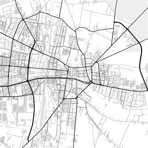 Downtown map of Piotrków Trybunalski, Poland | HEBSTREITS Sketches | Map, Downtown, Poland