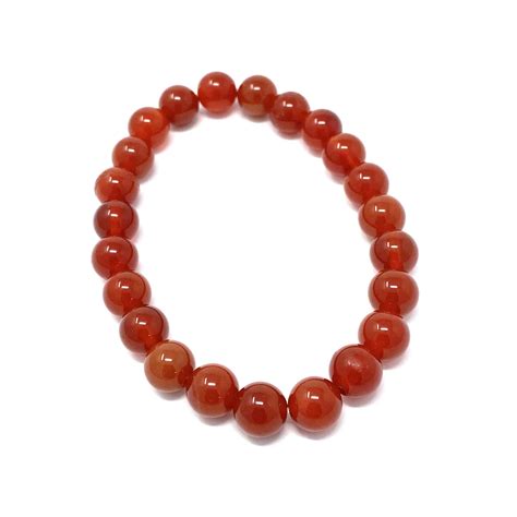 carnelian bracelet 8mm - Crystalis - Crystals Shop