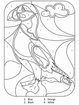 Color By Number Coloring Pages Educational Puffin Printable 2020 1033  sketch template
