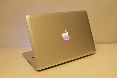 Retro Apple Logo Sticker, MacBook Pro Logo MacBook Air Sticker MacBook ...