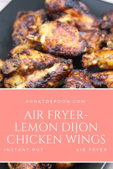 Air Fryer #airfryer #airfryerrecipes Lemon Dijon Chicken Wings Better ...