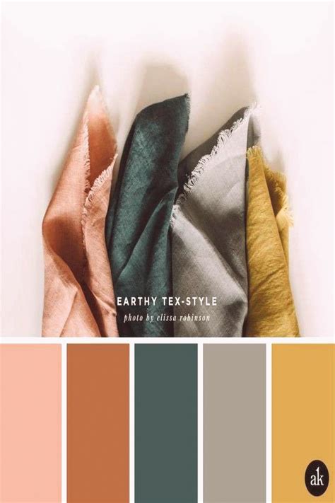 an earthytextileinspired color palette Creative brands for creative people Akula Kreative ...