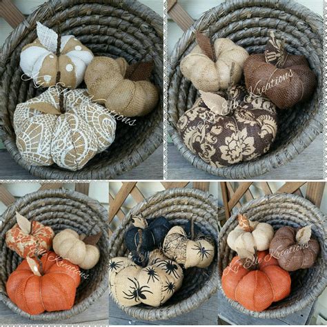 Pumpkin Small Burlap Halloween Pumpkin Burlap Pumpkin