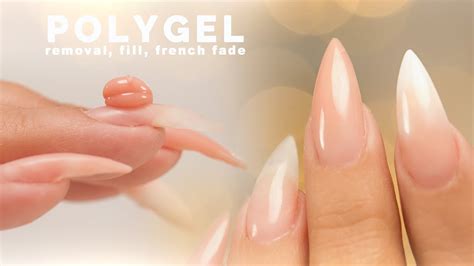 PolyGel: Removal, Fill and Sculpting a French Fade - YouTube