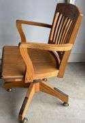 Wooden Office Chair - Sherwood Auctions