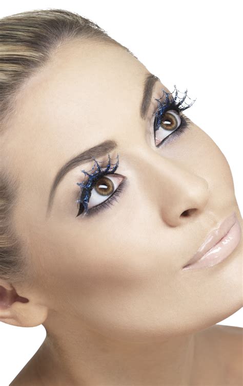 Glitter Web Blue Eyelashes – Angels Fancy Dress Warehouse