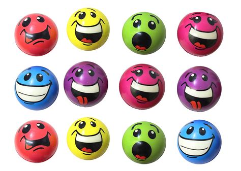 Emoji Stress Ball Bundle of 12 - BULK - Fidget Set for Students, Adults and Children Office ...
