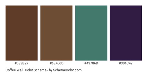 Coffee Wall Color Scheme » Brown » SchemeColor.com