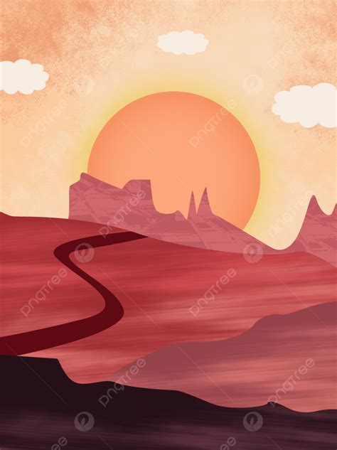 Cartoon Desert Gobi Background de Pantalla Imagen para Descarga ...