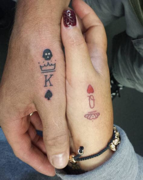 Couple Tattoo King And Queen Cards