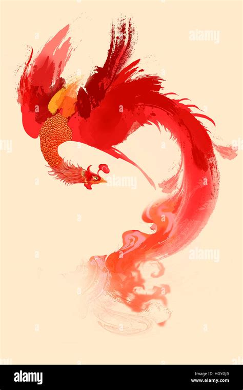 Illustration of phoenix Stock Photo - Alamy