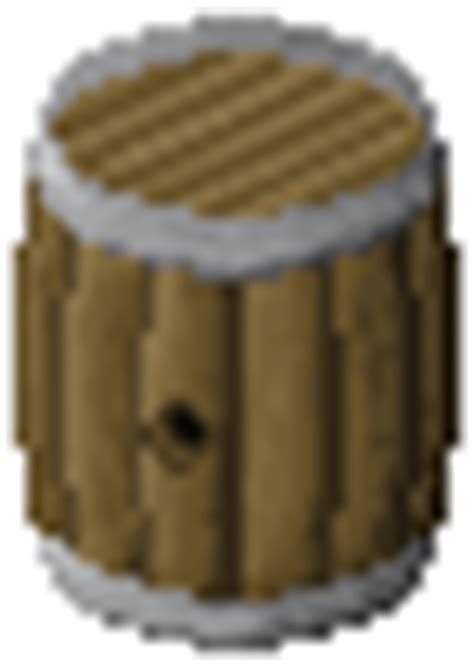 Wooden Barrel @ PixelJoint.com