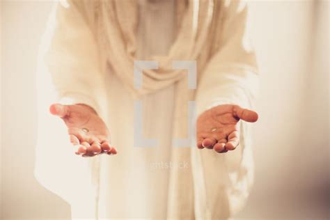 The resurrected Christ -- Jesus extending His hands as an invitation to follow Him. | Jesus ...