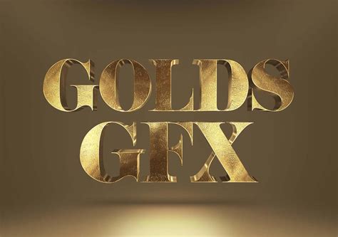 Free Gold Text Effect Mockup (PSD)