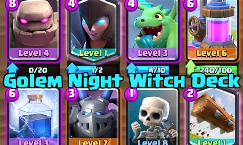 Most Meta Deck #15: Golem Night Witch Deck | Clash for Dummies