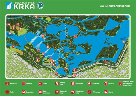 Národní Park Krka Mapa | Mapa