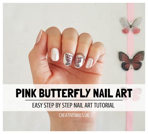 Pink Butterfly Nail Art Tutorial | Creative Nails