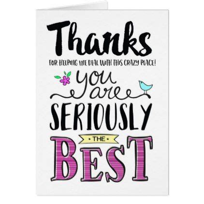 Co-worker Thanks, You are SERIOUSLY the best! | Zazzle.com | Thank you ...