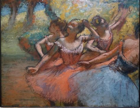 Four Ballerinas on Stage, 1885 - 1890 - Edgar Degas - WikiArt.org