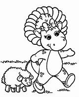 Print Barney coloring pages To color sketch template