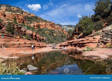 Slide rock state park stock photo. Image of canyon, state - 51514078