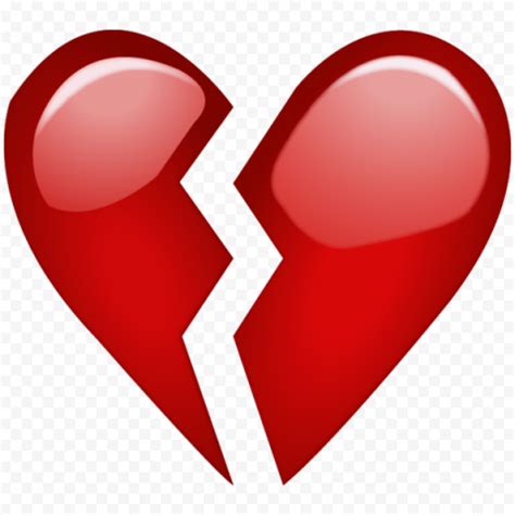 Broken Red Heart Emoji FREE PNG | Citypng