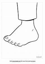 Foot Coloring Page Sketch sketch template