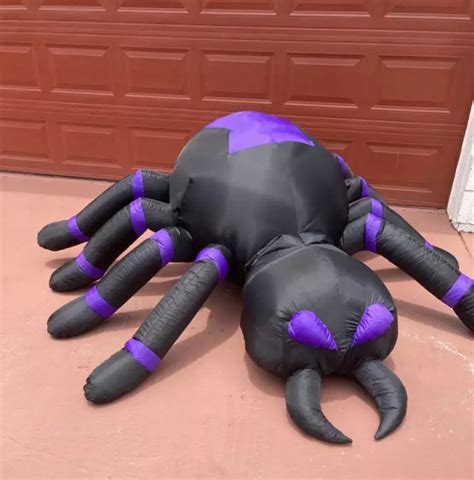 GEMMY 7FT SPIDER Halloween Animated Inflatable Air Blown Decoration Head Moves $51.00 - PicClick