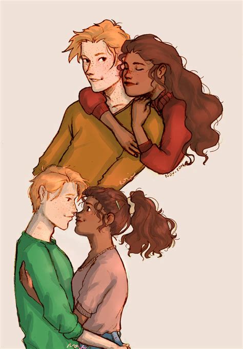 Fred and Hermione by rosyumie on DeviantArt