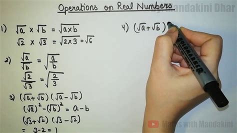 Operation on Real Numbers - YouTube