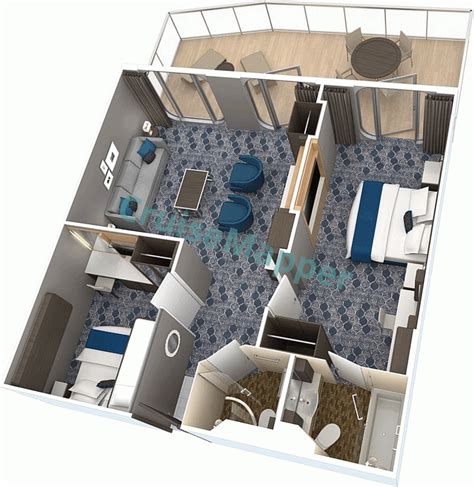 Allure Of The Seas cabins and suites | CruiseMapper