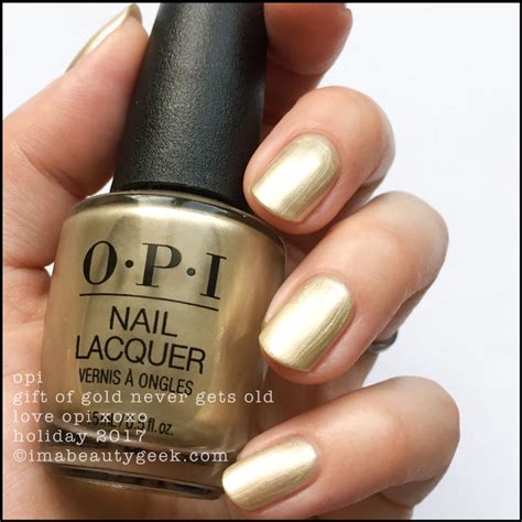 OPI Gift of Gold Never Gets Old – Love OPI XOXO Holiday 2017 No Chip ...