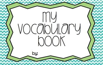 Vocabulary Book by Brigid Ann | Teachers Pay Teachers