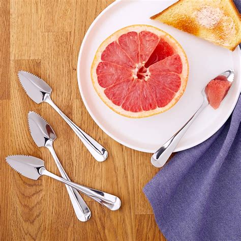 Set of 4 Stainless Steel Grapefruit Spoons | LTD Commodities