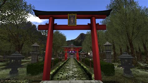 Uzume shrines in Second Life