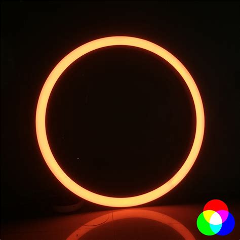 RGBW Aluminum LED Ring Light Color Changeable with Remote Control - RGB ...