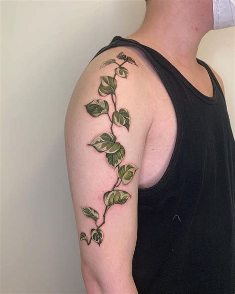 Geometric Vine Tattoos