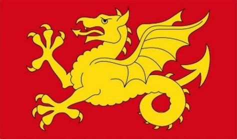 Wessex Flag 5’ X 3’ Anglo Saxon Gold Wyvern Dragon English England ...