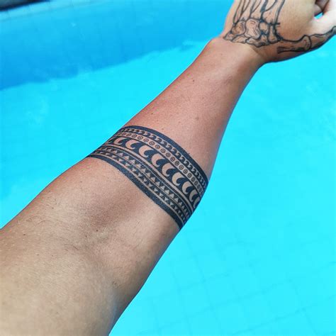 Polynesian Wristband Tattoos