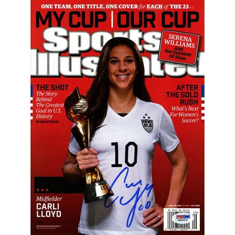 Carli Lloyd Signed 2015 World Cup Sports Illustrated Magazine (PSA COA) | Pristine Auction