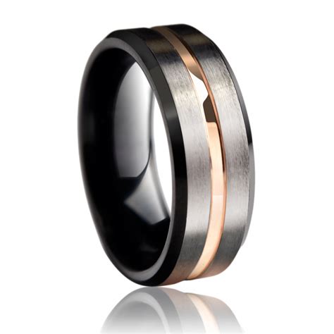 Personalized Men's Tungsten Carbide Ring