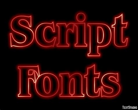 Script Fonts Text Effect and Logo Design Font