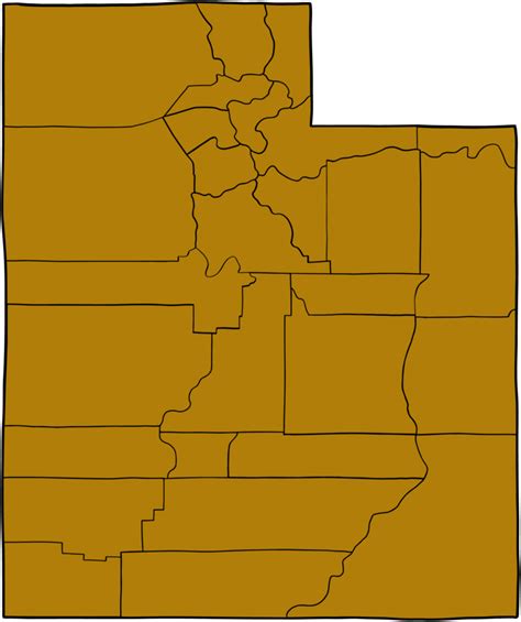 doodle freehand drawing of utah state map. 36283169 PNG