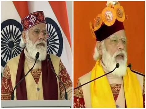 PM Modi opts for traditional Himachali caps during his speeches after ...