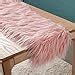 Amazon.com: Faux Fur Table Runner Decorative Mongolian Fur Table Flag Modern Dining Fabric ...