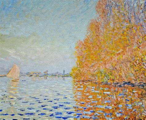 Claude Monet - Argenteuil basin with a single sailboat [1874] | por ...