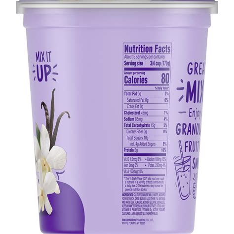 Dannon Light + Fit Gluten Free Vanilla Yogurt, 32 oz — Goisco.com