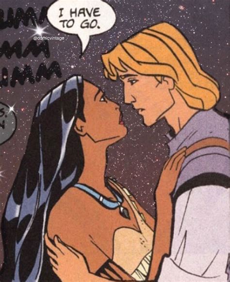 Pocahontas & John smith comic 🖤 on We Heart It | Disney princess art ...