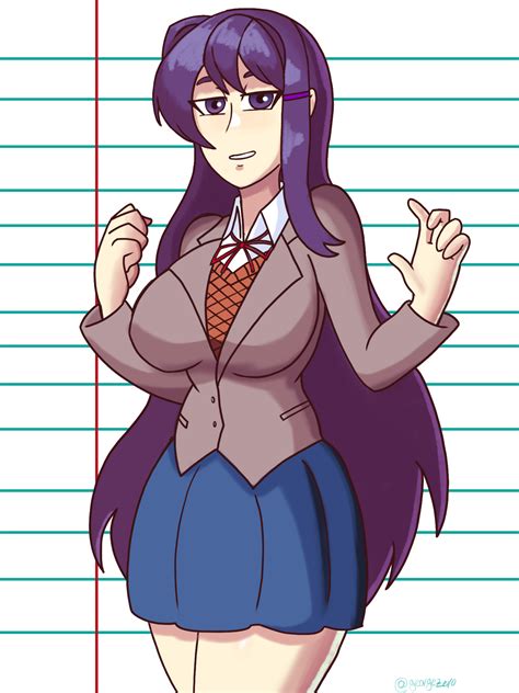 Yuri - DDLC by Tilio on Newgrounds